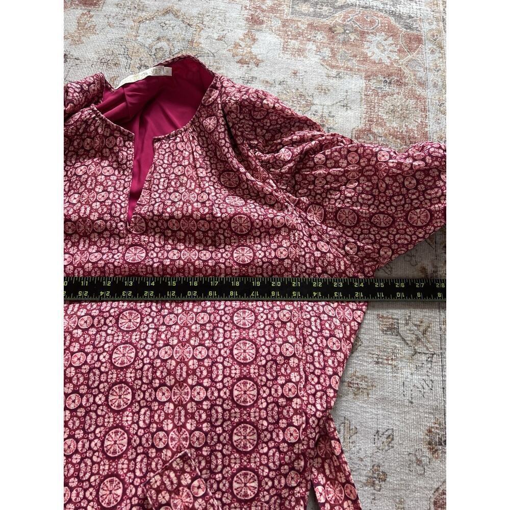 Marie Oliver Shyloh Mini Dress in Hibiscus Shibori Womens Size 1X Waist Belt - Picture 6 of 7